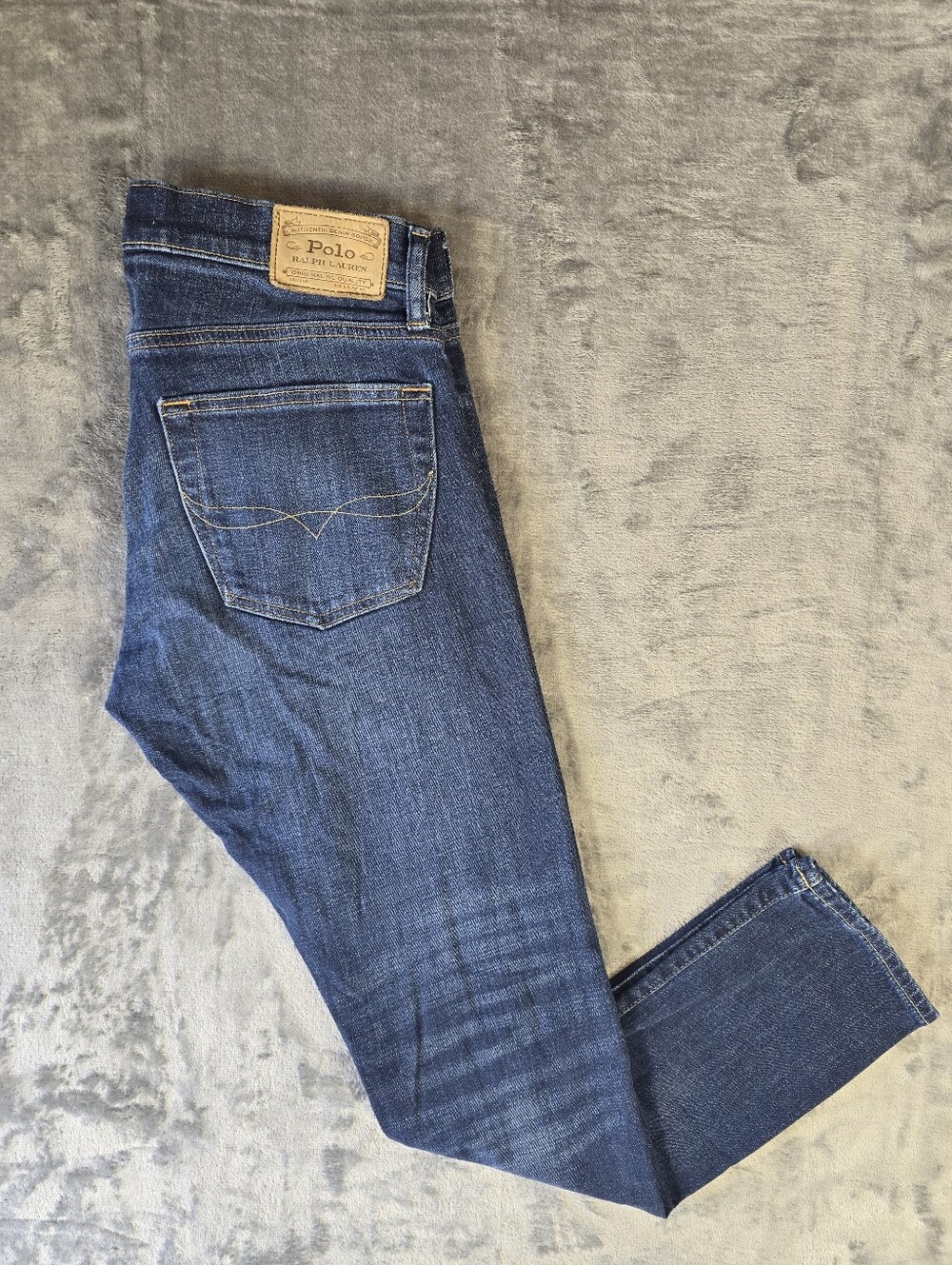 Polo Ralph Lauren Sullivan Slim Blue Denim Jeans Size 30x32 Fits 32x30 Dark Wash